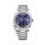 Rolex Day-Date 40 Platinum 228396TBR Blue Dial