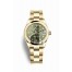 Rolex Datejust 31 yellow gold 278248 Olive green set diamonds Dial