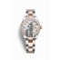 Rolex Datejust 28 Everose Rolesor Oystersteel Everose gold 279381RBR White mother-of-pearl set diamonds Dial