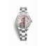 Rolex Datejust 28 White Rolesor Oystersteel white gold 279384RBR Pink set diamonds Dial