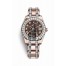 Rolex Pearlmaster 34 Everose gold 81285 Black mother-of-pearl Dial