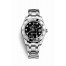 Rolex Pearlmaster 34 white gold 81319 Black set diamonds Dial