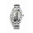 Rolex Pearlmaster 34 white gold 81319 Silver set diamonds sapphires Dial
