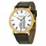 Fake Patek Philippe Calatrava Mechanical White Dial Leather Men's Watch 5119J-001