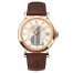 Fake Patek Philippe Calatrava Silvery Opaline Dial 18K Rose Gold Men's Watch 5153R