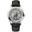 Fake Patek Philippe Complications Grey Dial 18k White Gold Black Leather Men's Watch 5205G-001