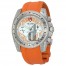 Tudor Chronograph Dial Diamond Orange Rubber Ladies Watch 20310-WOASORS Replica