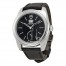 Tudor Glamour Mechanical Black Dial Black Leather Watch 57000-BKBKL Replica