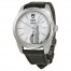 Tudor Glamour Mechanical Silver Dial Black Leather Watch 57000-SVBKL Replica